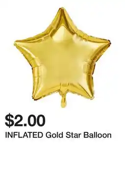 Five Below INFLATED Gold Star Balloon offer