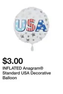 Five Below INFLATED Anagram Standard USA Decorative Balloon offer