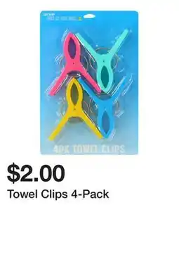 Five Below Towel Clips 4-Pack offer