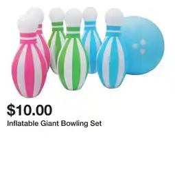 Five Below Inflatable Giant Bowling Set offer