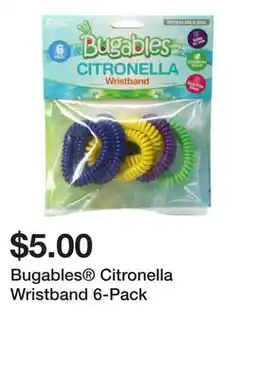 Five Below Bugables Citronella Wristband 6-Pack offer