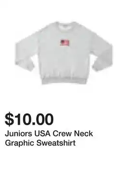 Five Below Juniors USA Crew Neck Graphic Sweatshirt offer