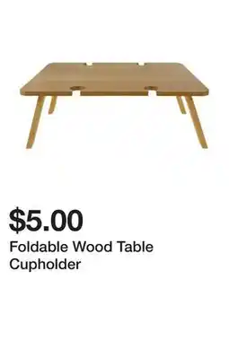 Five Below Foldable Wood Table Cupholder offer