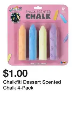 Five Below Chalkfiti Dessert Scented Chalk 4-Pack offer