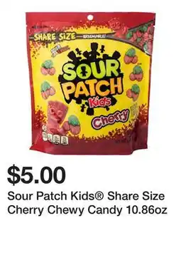 Five Below Sour Patch Kids Share Size Cherry Chewy Candy 10.86oz offer