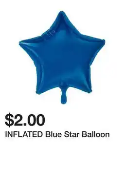 Five Below INFLATED Blue Star Balloon offer