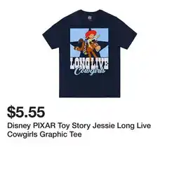 Five Below Disney PIXAR Toy Story Jessie Long Live Cowgirls Graphic Tee offer