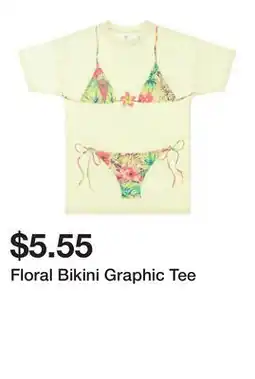 Five Below Floral Bikini Graphic Tee offer