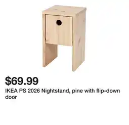 Ikea IKEA PS 2026 Nightstand, pine with flip-down door offer