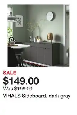 Ikea VIHALS Sideboard, dark gray offer