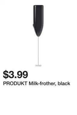 Ikea PRODUKT Milk-frother, black offer