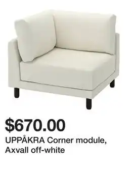 Ikea UPPÅKRA Corner module, Axvall off-white offer
