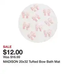 Marshalls MADISON 20x32 Tufted Bow Bath Mat offer