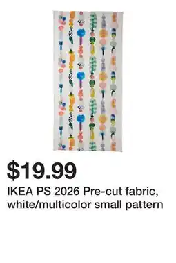 Ikea IKEA PS 2026 Pre-cut fabric, white/multicolor small pattern offer