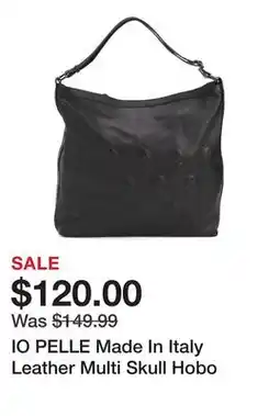 Marshalls IO PELLE Made In Italy Leather Multi Skull Hobo offer