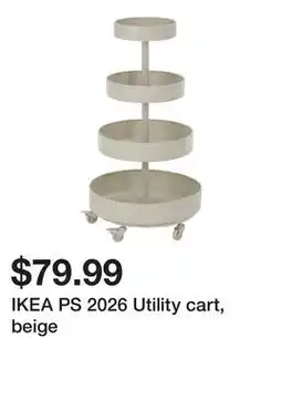 Ikea IKEA PS 2026 Utility cart, beige offer