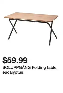 Ikea SOLUPPGÃ…NG Folding table, eucalyptus offer