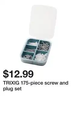 Ikea TRIXIG 175-piece screw and plug set offer