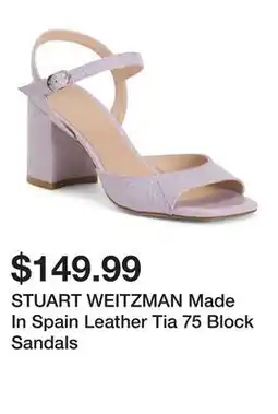 Marshalls STUART WEITZMAN Made In Spain Leather Tia 75 Block Sandals offer