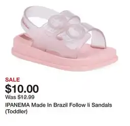 Marshalls IPANEMA Made In Brazil Follow Ii Sandals (Toddler) offer