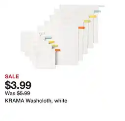 Ikea KRAMA Washcloth, white offer