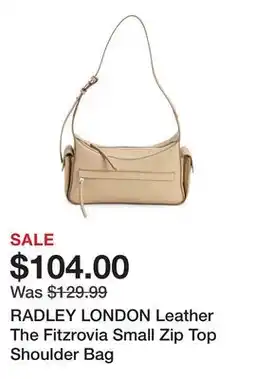 Marshalls RADLEY LONDON Leather The Fitzrovia Small Zip Top Shoulder Bag offer