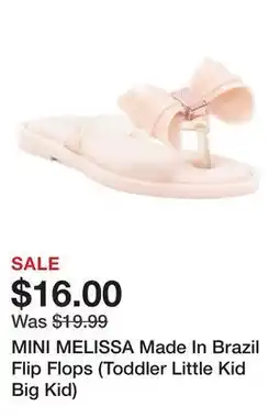 Marshalls MINI MELISSA Made In Brazil Flip Flops (Toddler Little Kid Big Kid) offer