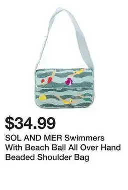 Marshalls SOL AND MER Swimmers With Beach Ball All Over Hand Beaded Shoulder Bag offer