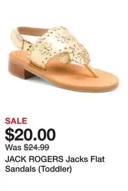 Marshalls JACK ROGERS Jacks Flat Sandals (Toddler) offer
