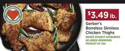 Heinen's Gerber's Boneless Skinless Chicken Thighs offer