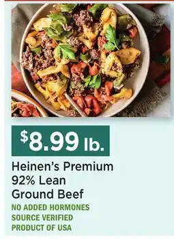 Heinen's Heinen's Premium 92% Lean Ground Beef offer