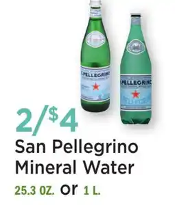 Heinen's San Pellegrino Mineral Water offer