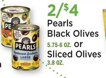 Heinen's Pearls Black Olives or Sliced Olives offer