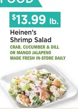 Heinen's Heinen's Shrimp Salad offer