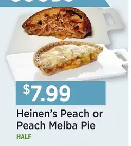 Heinen's Heinen's Peach or Peach Melba Pie offer