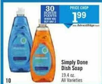 Price Chopper Simply Done Dish Soap offer