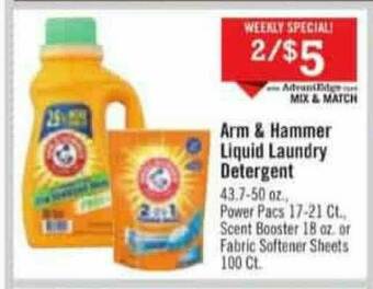 Price Chopper Arm & Hammer Liquid Laundry Detergent offer