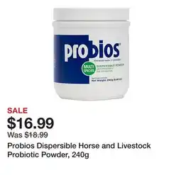 Tractor Supply Company Probios Dispersible Horse and Livestock Probiotic Powder offer