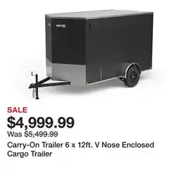 Tractor Supply Company Carry-On Trailer 6 x 12ft. V Nose Enclosed Cargo Trailer offer