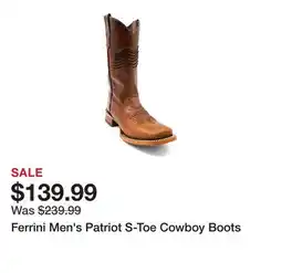 Tractor Supply Company Ferrini Men's Patriot S-Toe Cowboy Boots offer