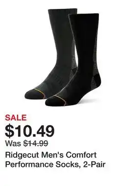 Tractor Supply Company Ridgecut Men's Comfort Performance Socks, 2-Pair offer