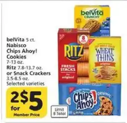 Albertsons belVita, Nabisco Chips Ahoy!, Ritz or Snack Crackers offer