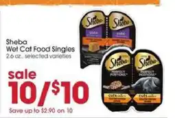 Giant Eagle Sheba Wet Cat Food Singles offer