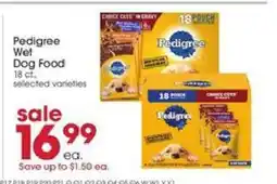 Giant Eagle Pedigree Wet Dog Food offer