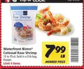 Safeway Waterfront Bistro Colossal Raw Shrimp offer
