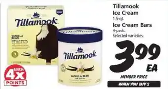 Safeway Tillamook Ice Cream offer