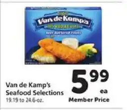Safeway Van de Kamp’s Seafood Selections offer