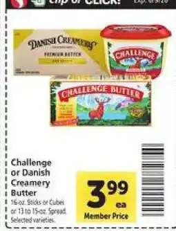 Safeway Challenge or Danish Creamery Butter offer