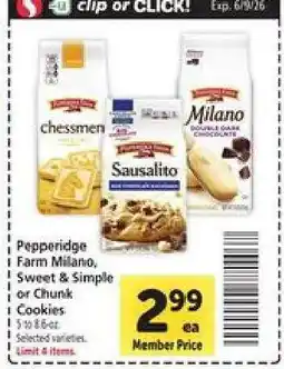 Safeway Pepperidge Farm Cookies offer