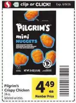 Safeway Pilgrim’s Crispy Chicken offer